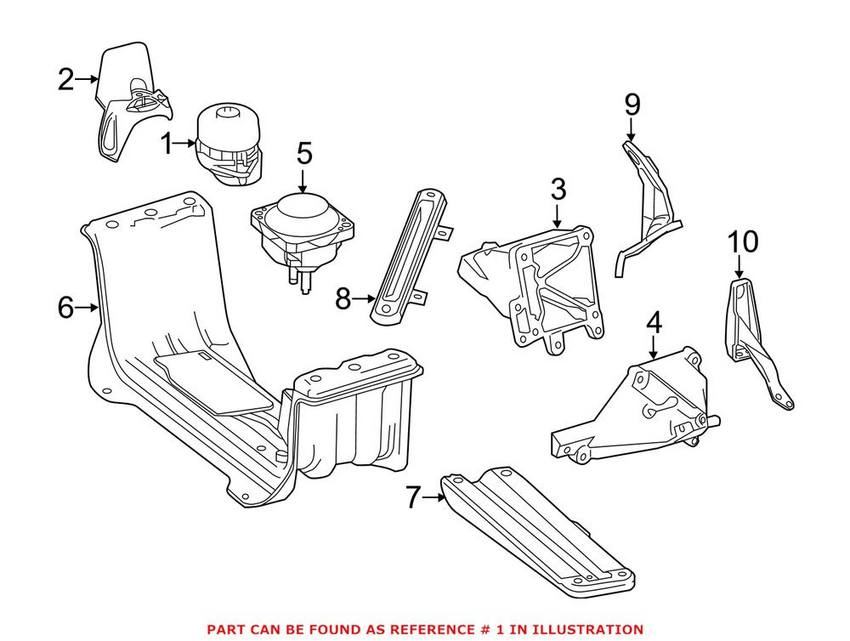 Engine Mount - Passenger Side